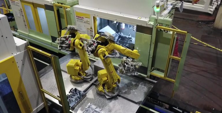 タンデム走行ロボット搬送システム