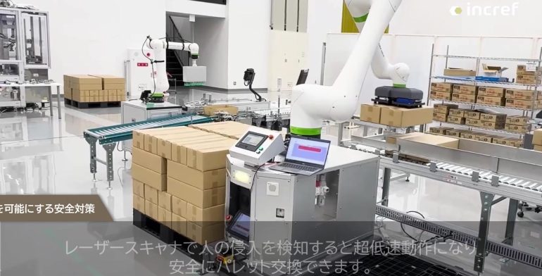 increfパレタイズシステムの特長